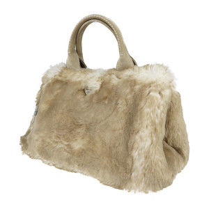 Prada Canapa Cipria Fur Faux